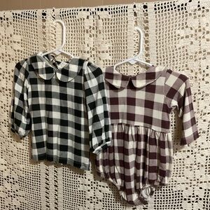 Kate Quinn 2 piece checkered bundle 6-12 months 12-18 months
